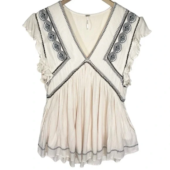 Free People| ‘Falling Water’ Embroidered Tunic - Picture 9 of 12